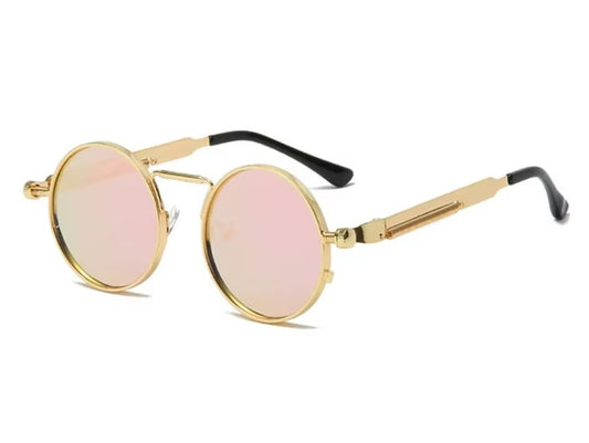 LENTES DE SOL UNISEX VINTAGE INDIAN GOLDEN PINK